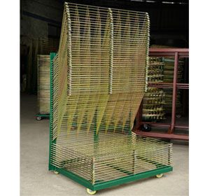 Screen printing drying racks