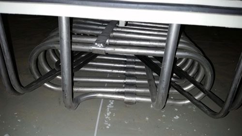 Titanium cooling pipe